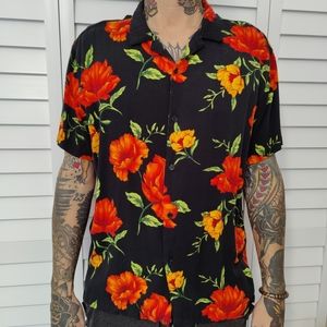 Forever 21 men's floral button down